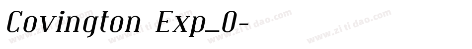 Covington Exp_0字体转换